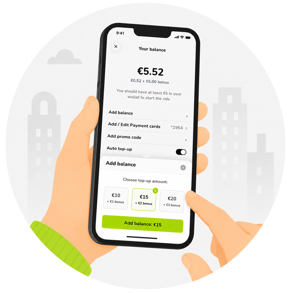 Top up your wallet