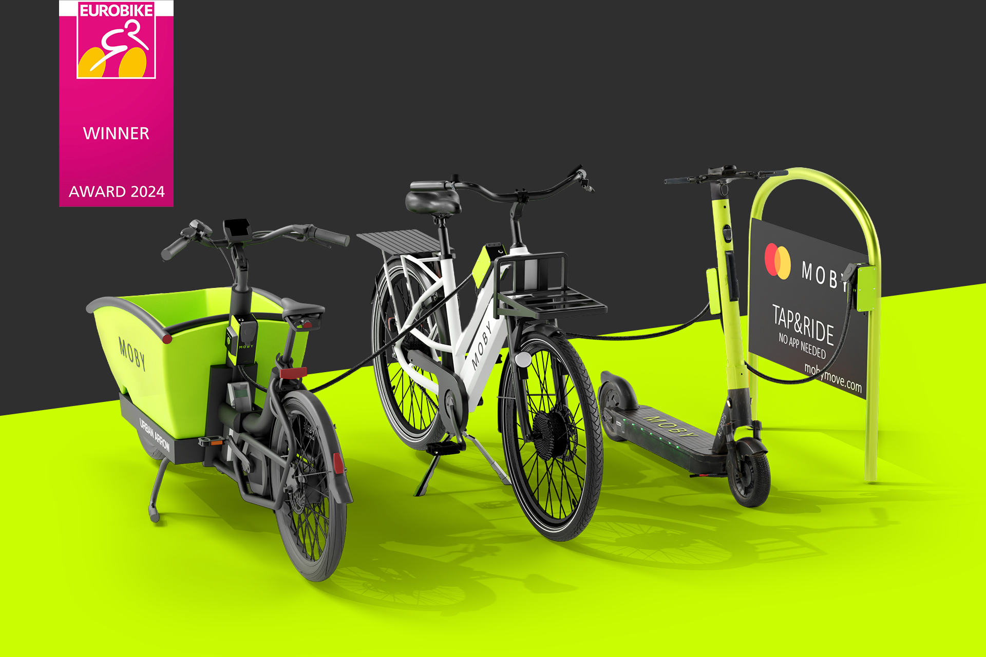MOBY STRIM system on display at EUROBIKE 2024