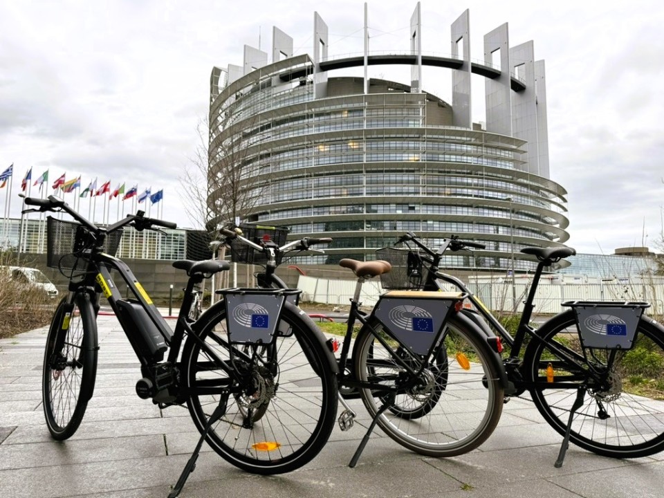 MOBY private bike share fleet at a corporate campus